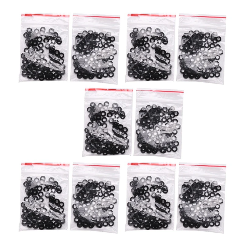 

M3 X 6Mm X 1Mm Nylon Flat Insulating Washers Gaskets Spacers Black 1000PCS