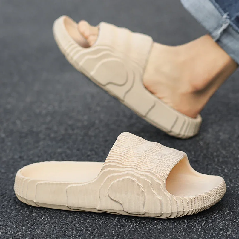 Шлепанцы унисекс Нескользящие мягкие сандалии для дома и ванной однотонные