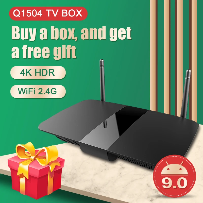 

Leadcool Q1504 Smart Android 9.0 TV Box 2 Гб 16 Гб Amlogic S905W четырехъядерный медиаплеер с поддержкой 2,4G Smart TV Box Leadcool Q1504