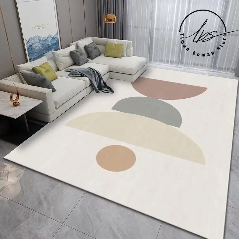 Современный настенный ковер для спальни с абстрактными линиями напольный коврик