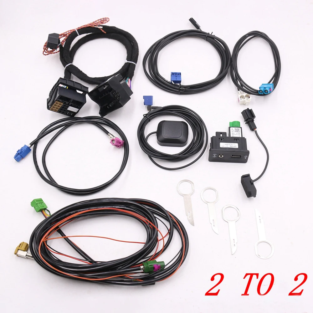 ДЛЯ Golf 7 MK7 Passat B8 MQB TIGUAN POLO 6C MIB 2 ZR NAV Discover Pro Радиоадаптер Жгут проводов