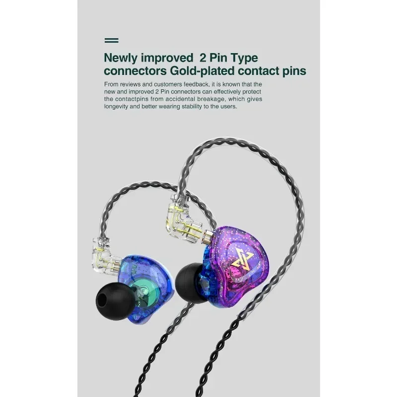 Проводные наушники QKZ AK6 Max 3 5 мм динамические музыкальные со съемным кабелем с