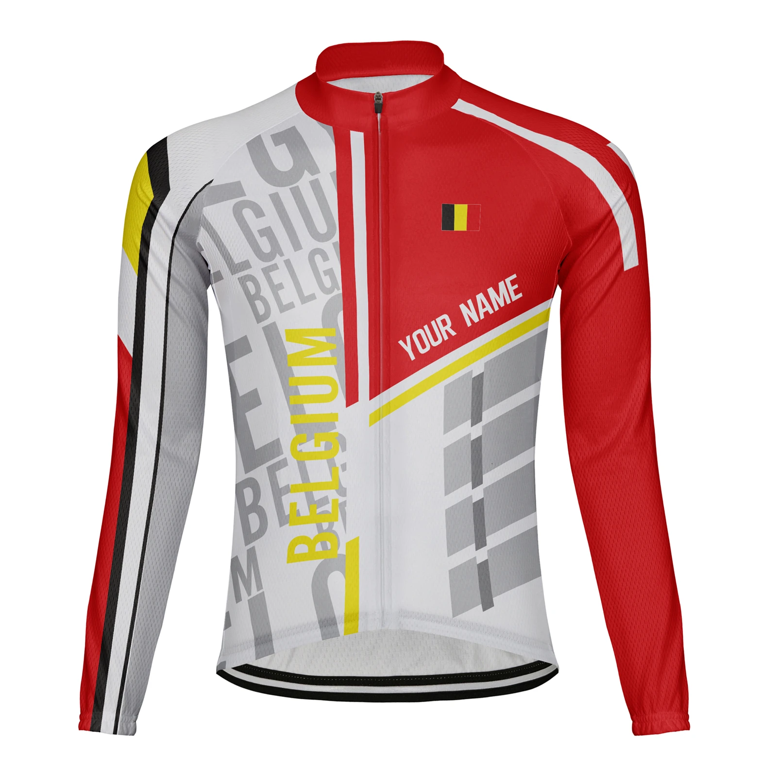 

Персонализированная зимняя мужская теплая флисовая велосипедная Джерси из Бельгии, велосипедная куртка с длинным рукавом (советы: укажите ...