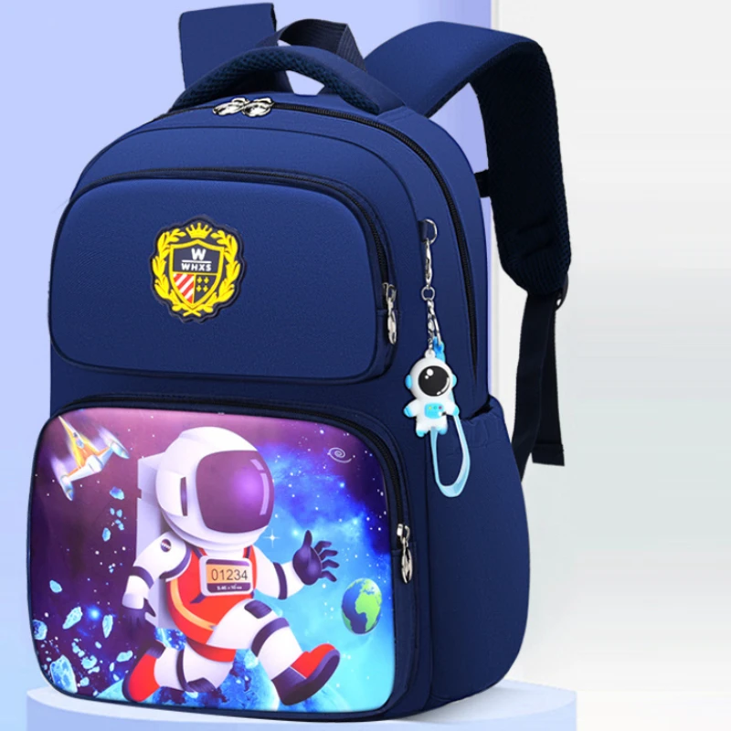 Детские водонепроницаемые школьные портфели с мультипликационным рисунком, ортопедические рюкзаки для начальной школы для мальчиков и де...