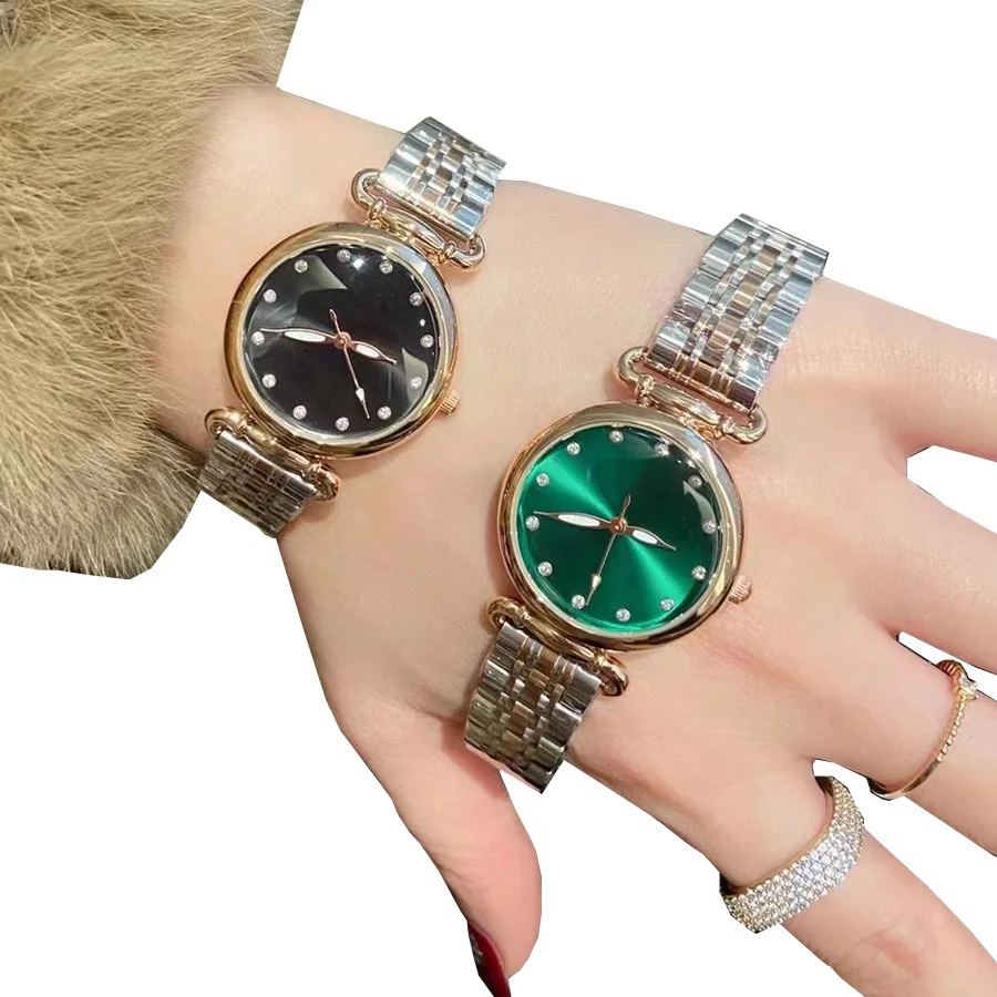 

New Luxury Brand Fashion Women Watches Rose Gold Diamond Casual Quartz Dress small dial Ladies Bracelet Stainless steel Watch