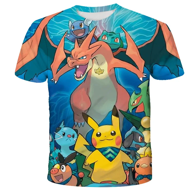 

2022 Boys Poke-mon T Shirts Kids Top Clothes Kids T Shirts Boys Short Sleeve Summer T Shirts Collection T Shirts