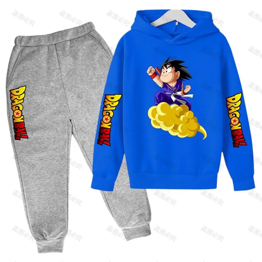 

Fleece Hoodie Suit 100-3XL Couple Anime Hoodies Parent-child Fashion Sweatshirts Goku Streetwear Y2k Cool Men's Pullover 2022
