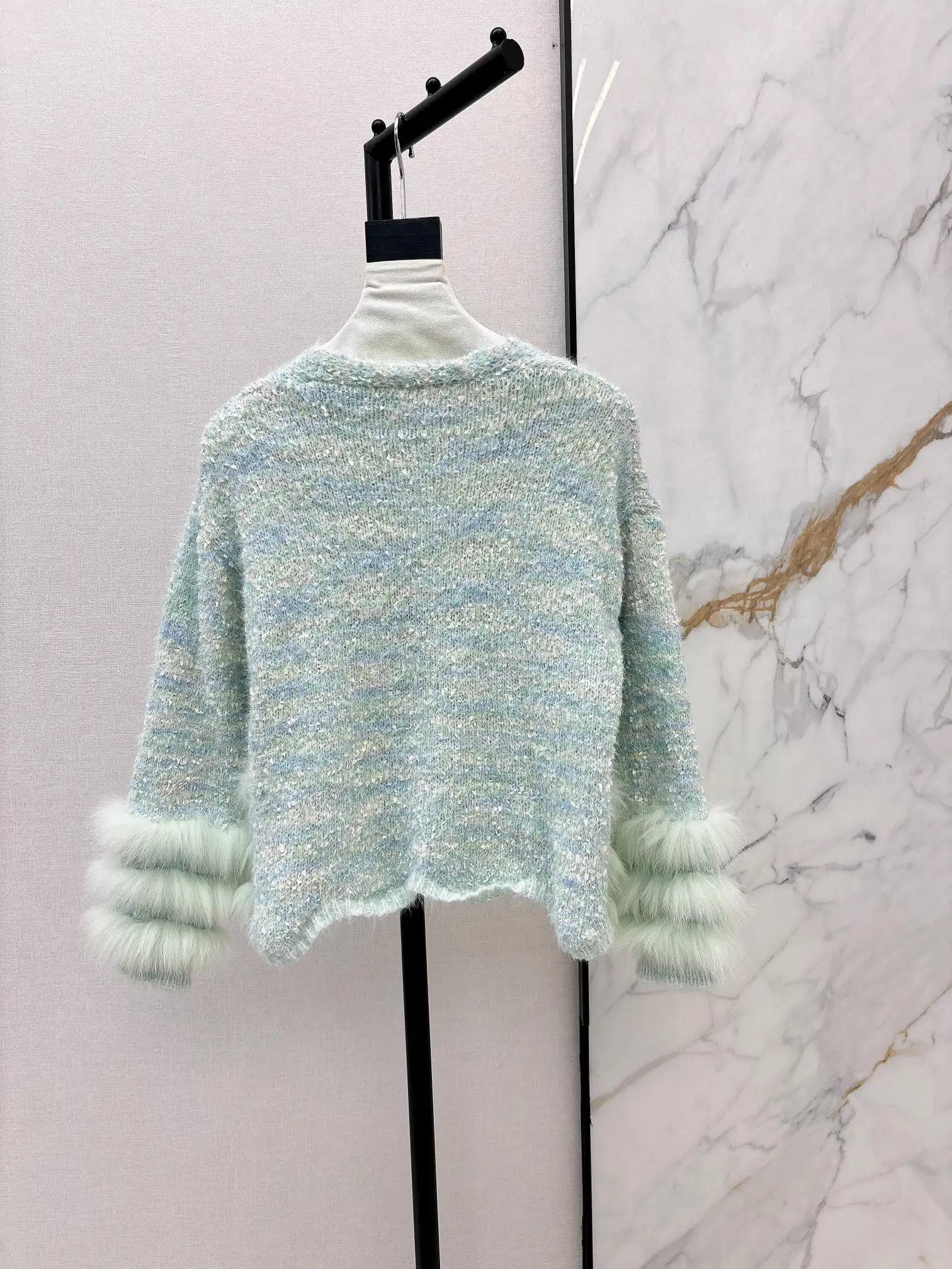 2024 осенняя новая женская одежда высокого качества красочный модный кардиган с