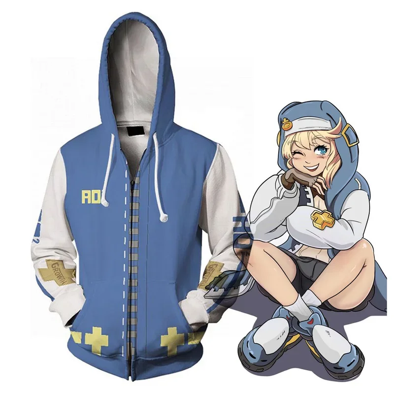 Толстовка для косплея Guilty Gear Bridget толстовка с капюшоном 3D принтом мужчин и женщин