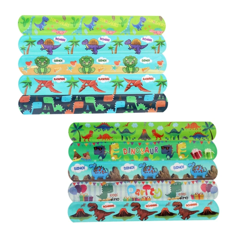 

Wearable Dino Animal Bracelet Toy Clap Circle Bands Children Kids Party Favor