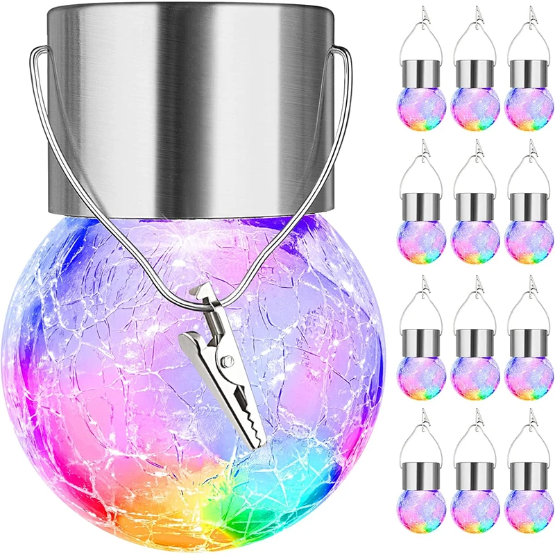 Подвесные светильники на солнечных батареях рождественские украшения с