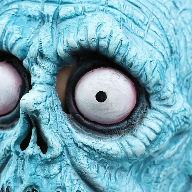 Ужасная маска зомби с париком реалистичный персонаж фильма на всю голову скелет