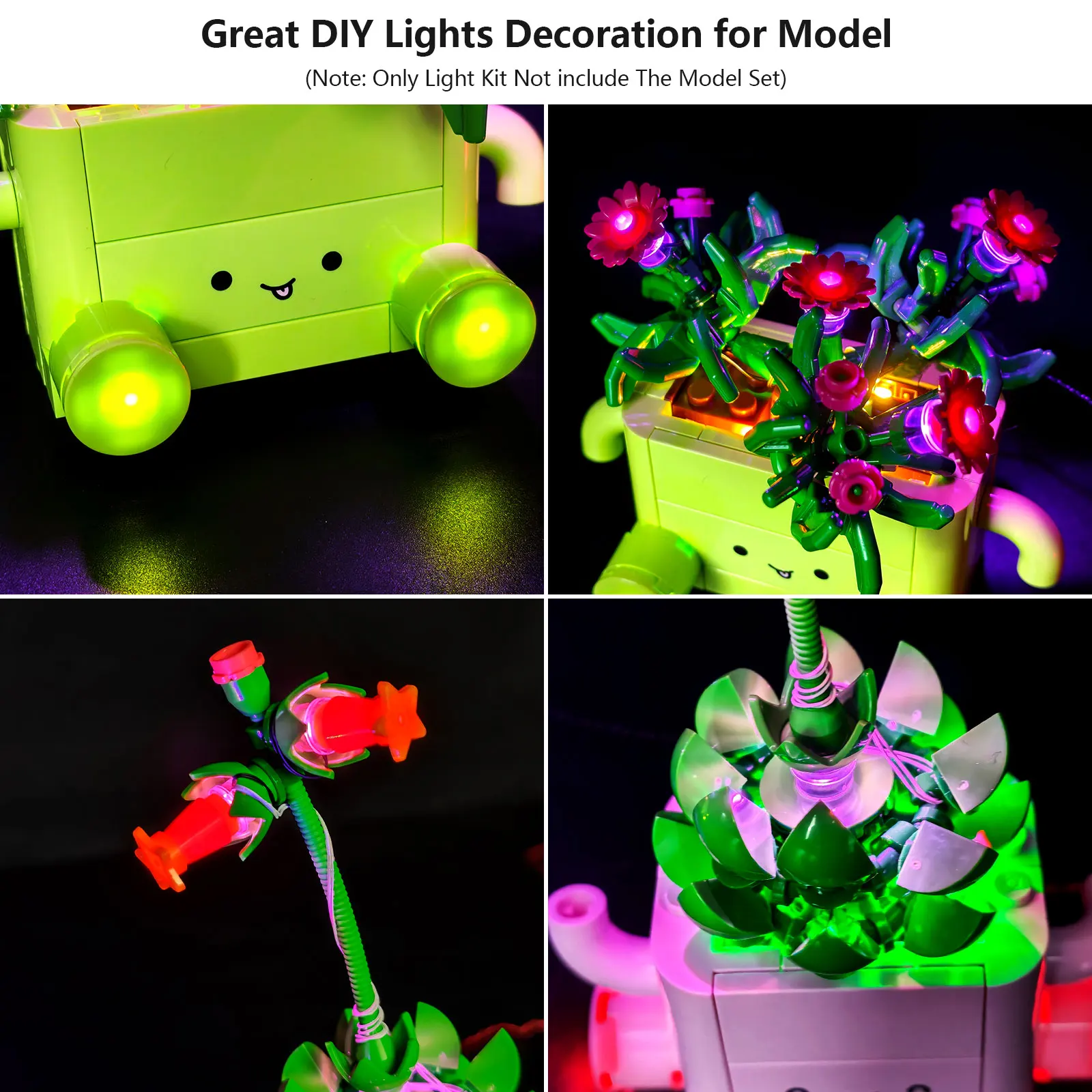 Фото Комплект светодиодного освещения LYBMTWF, совместимый с Lego 11506 Rocking Plants (модельные блоки в комплект не входят) №4
