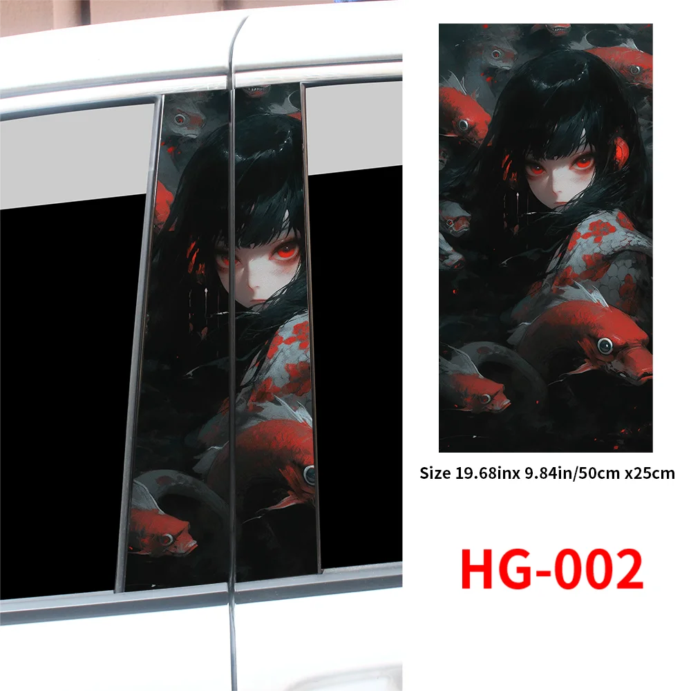 Автомобильные наклейки с ужасной девушкой забавные автомобильные