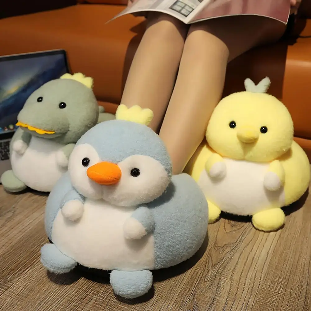 

Water Bag 1000ml Useful Cute Cartoon Foot Heating Dinosaur Shape Non-electric Hot Water Bag for Daily Use