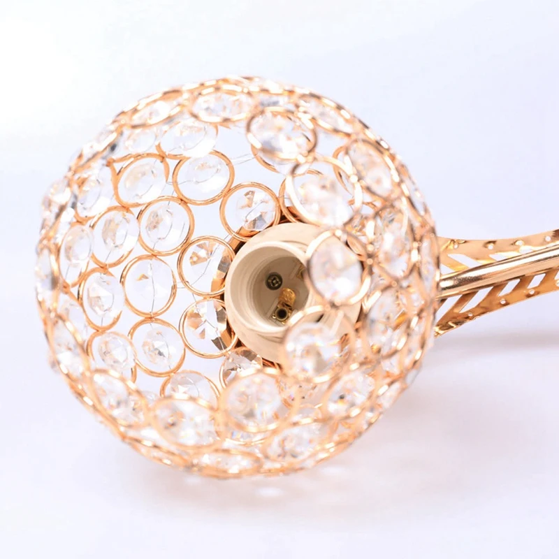 

Современная светодиодная Хрустальная настенная лампа, бра, прикроватная лампа для спальни, коридора, 1 светильник льник E27, 2 шт.