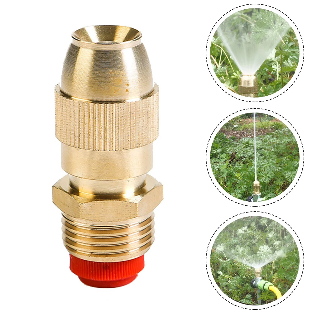 

1pcs Brass Misting Water Nozzles 54mm Garden Hose Watering Nozzle Bullet Green Spray For Sprinkler Irrigation Patio Cooling