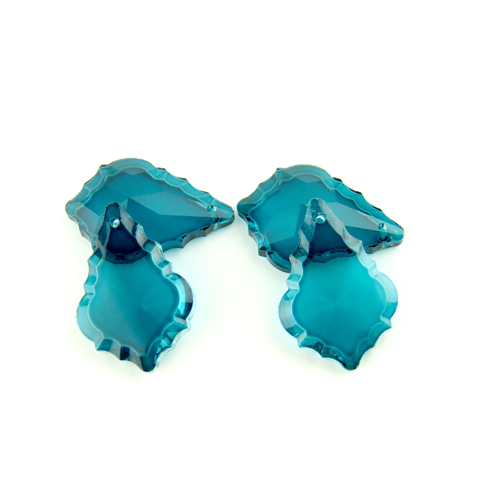 1 шт. разноцветные стеклянные подвески в виде клена 50 мм