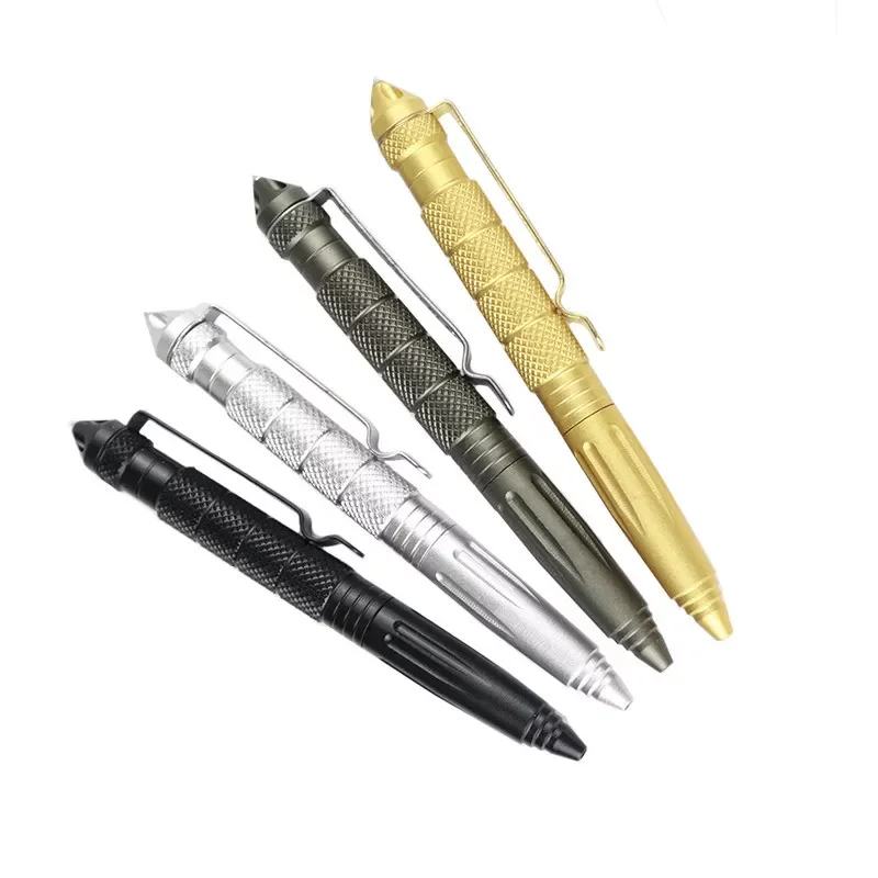 

personal Tactical Pen Self Defense Pen Tool Multi Purpose Aviation Aluminum Anti-skid Office Ballpoint pens Portable