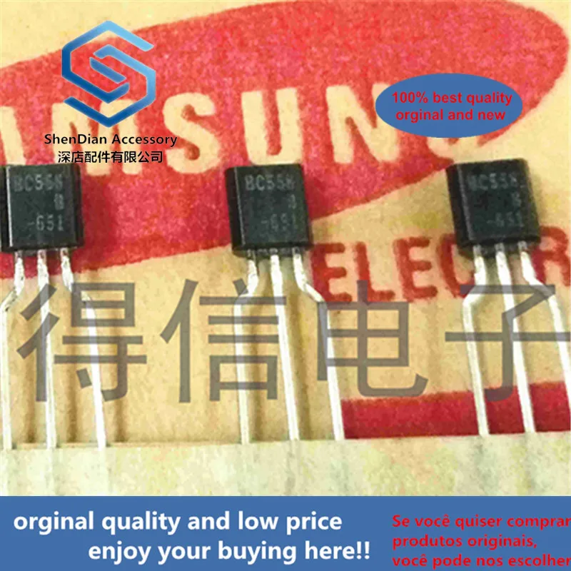 

30 шт., 100% оригинальные новые транзисторы усилителя BC558B BC558 558 TO-92 (PNP Silicon), реальное фото