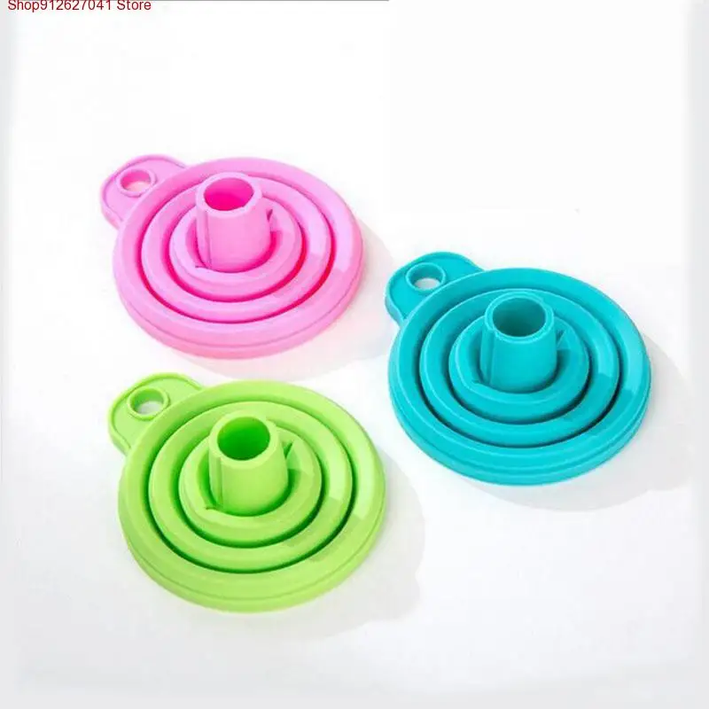 Высококачественный мини силиконовый складной съемный воронка в стиле воронки в кухонных принадлежностях аксессуары гаджеты на открытом воздухе.