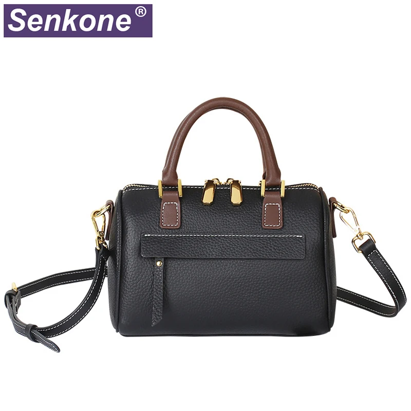 

2022 новая 100% натуральная кожа маленькая сумка женские сумки кожаные женские тоуты женские сумки на плечо сумка-мессенджер подушка сумка чер...