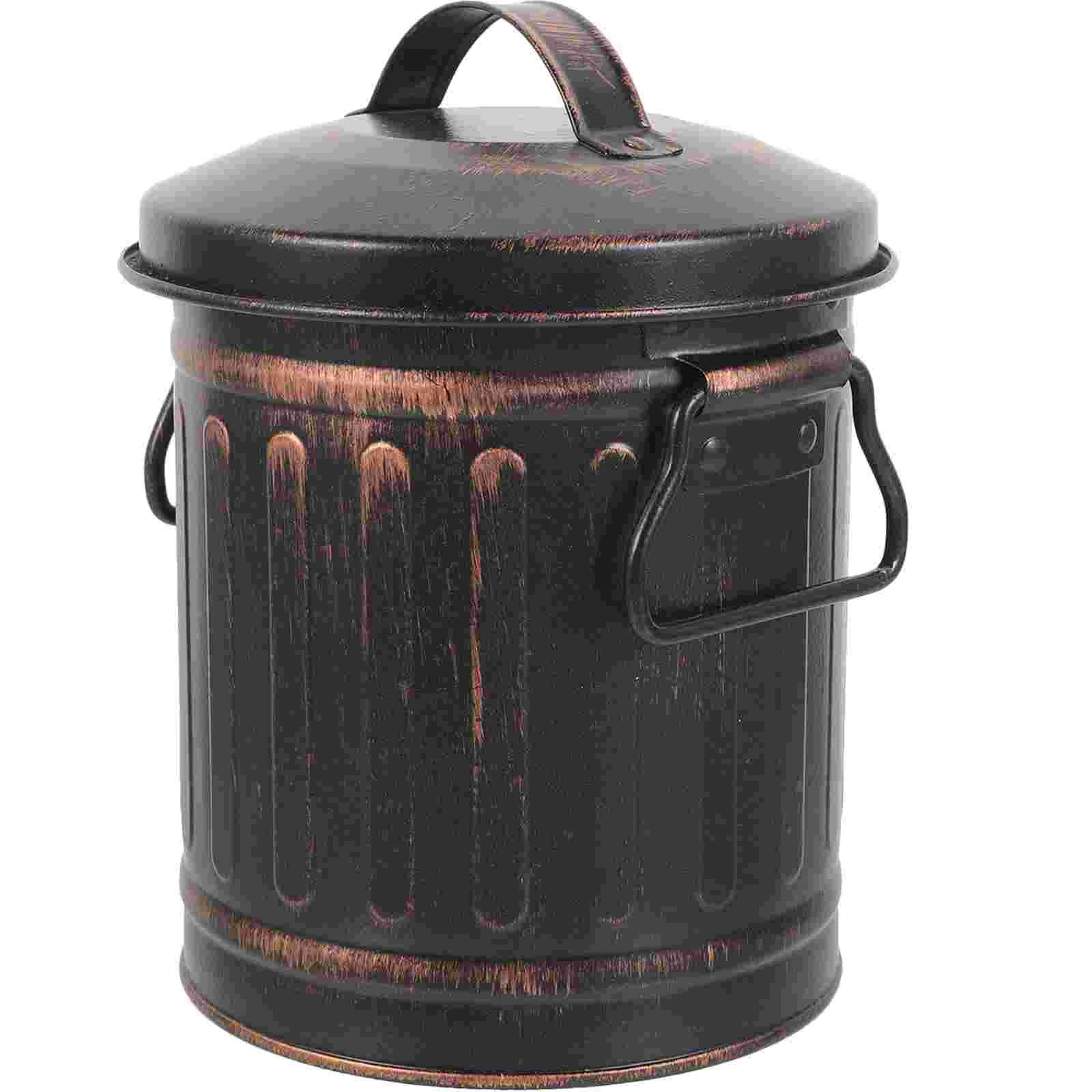 

Outdoor Garbage Cans Bucket Metal Garden Incinerator Container Large Capacity Storage Fireplace Ash Iron Multi-use