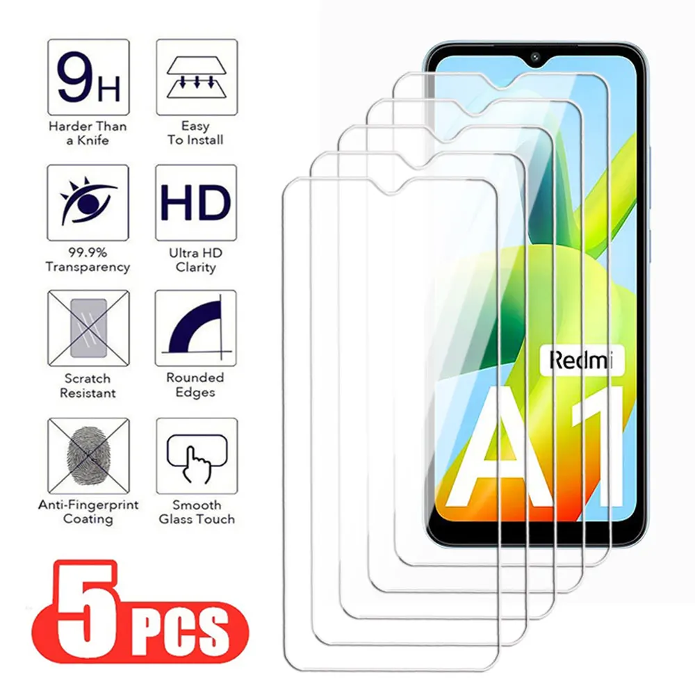 5 шт. 999D стекло для Xiaomi Redmi Note 8 9 Pro Max 9S 8T 9T A1 A2 Plus Защитная пленка экрана 8A 9A 9C NFC