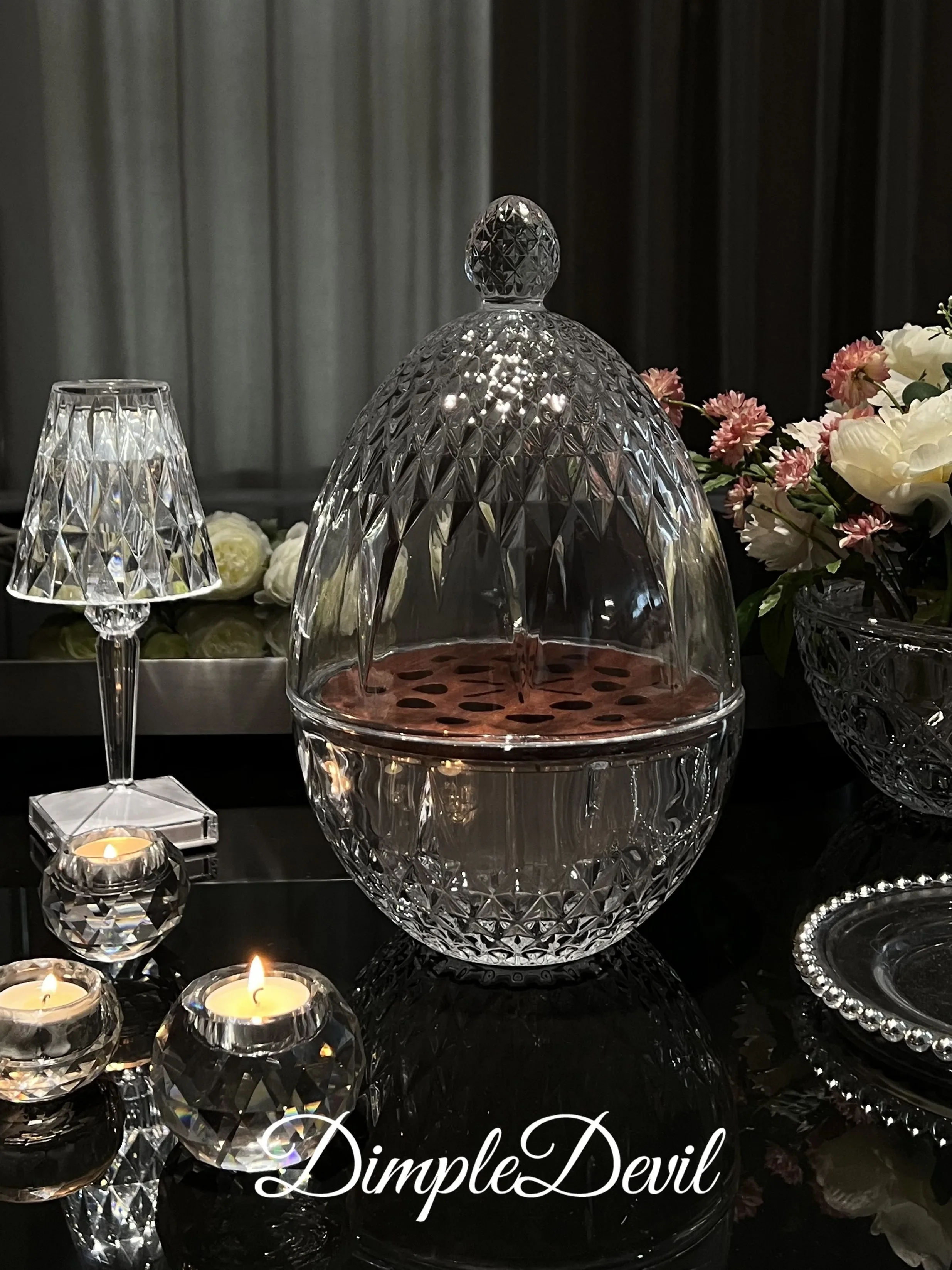 Крутая стойка для хранения столовых приборов Xinyue из хрустального стекла в