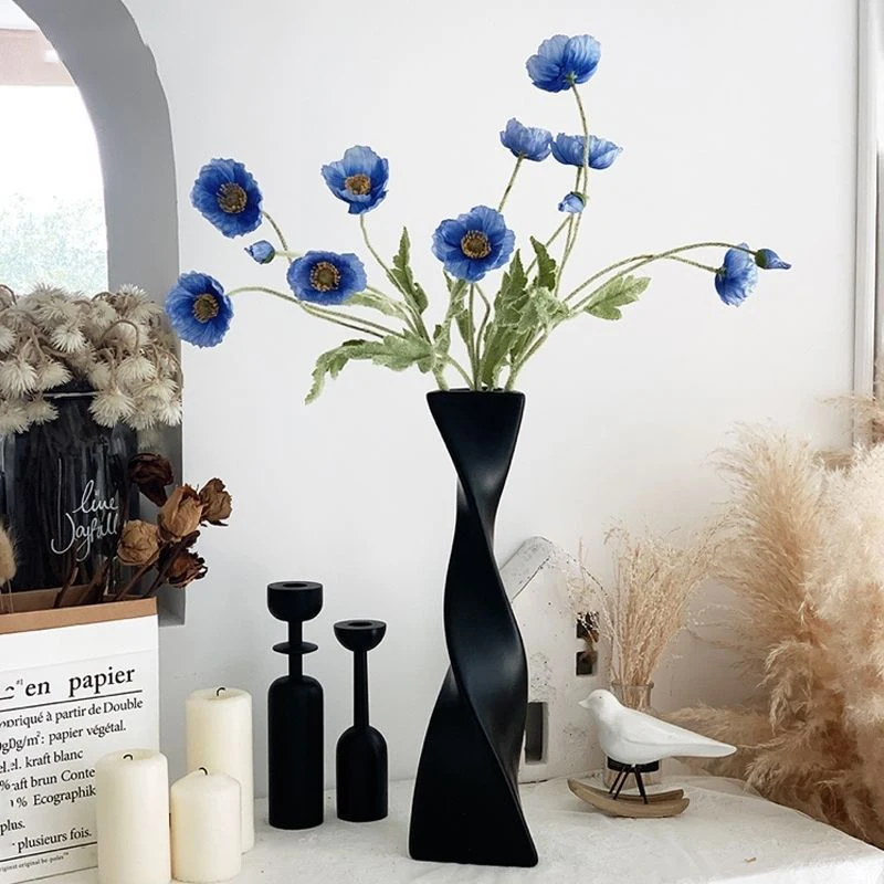 

GIEMZA Приблизительно 41/30 см искусственная фарфоровая Геометрическая поделка Керамика 1 шт. напольные вазы см простой орнамент для дома, гости...