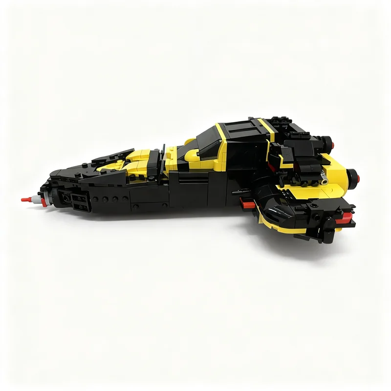 738 деталей MOC Blacktron Chaser: Космическая модель, конструктор, игрушка для сборки, рождественский подарок, творческая идея, развивающая игра, DIY (art.: 3920da4be166a) - 3920da4be166a