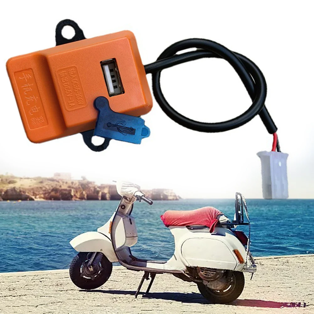 48В 60В 72В до 5В ​ USB-зарядное устройство для мотоцикла USB-адаптер SAE 1A телефона