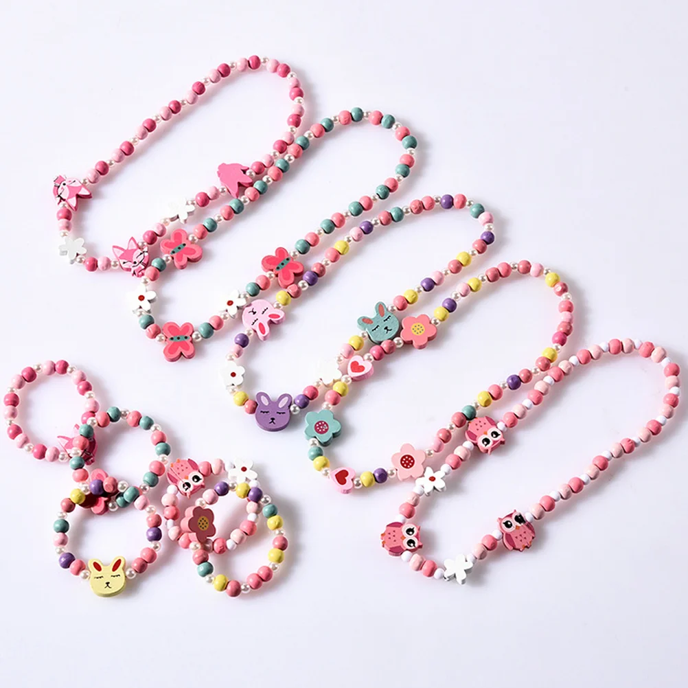 

Braceletsgirls Teenplay Necklace Sets Bracelet Teens Beaded Charm Kidsbangles