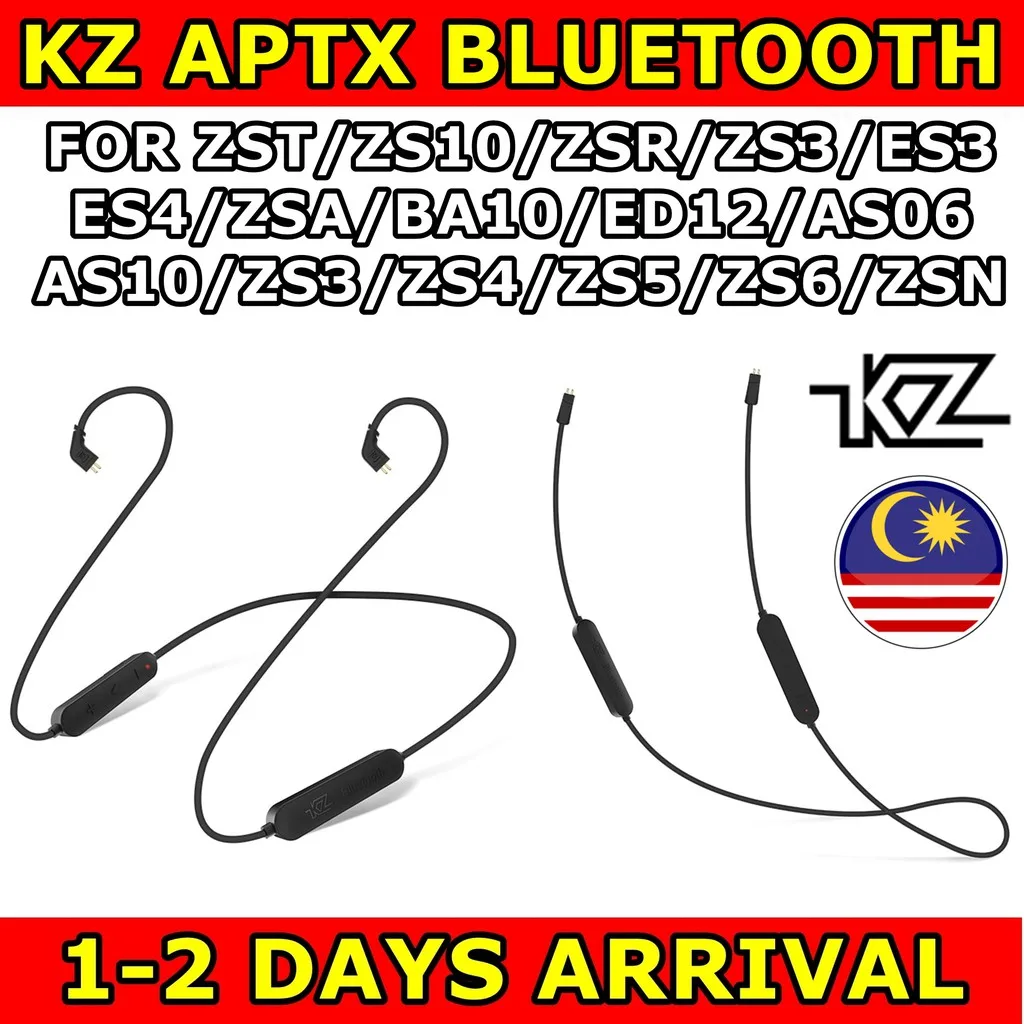 

KZ APTX Earphones Upgrade Bluetooth Cable (ZST/ZSN PRO X/ZS10 PRO/ZSR/ZS3/ZSX/EDX/ASX/ZSN PRO)