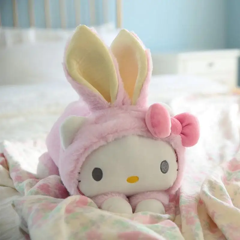 

Anime Hello Kitty Plush Toy Kawaii My Melody Sanrioes Pompurin Plushie Doll Cartoon Stuffed Decor Cute Pillow Cushion Girls Gift