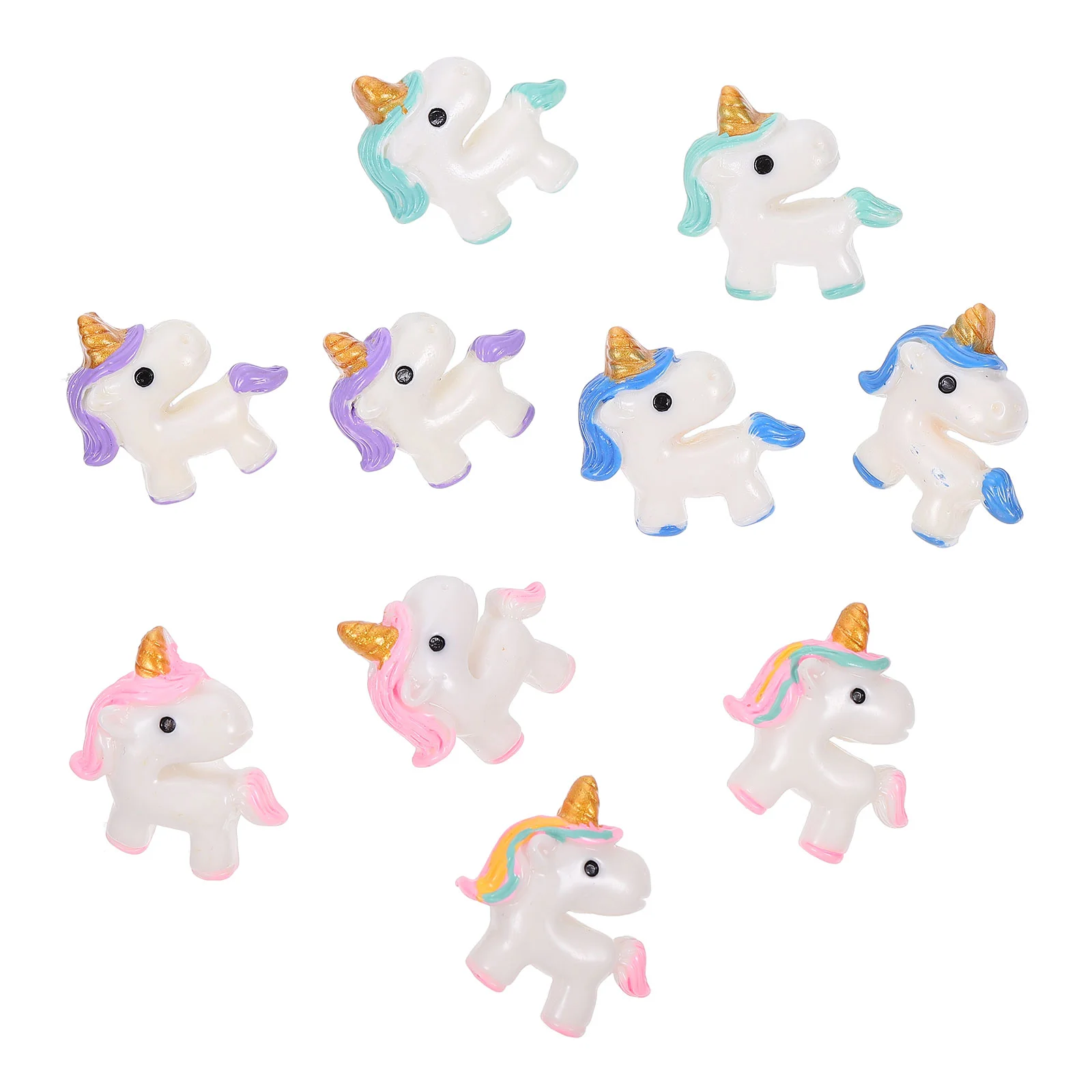

10pcs Cartoon Adorable Unicorn Pushpins Fixed Photo Memo Paper Note Pushpins