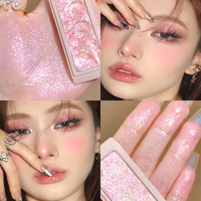 

4 Colors Highlighter Powder Shimmer Contour Illuminator Contour Glitter Powder For Face Body Highlight Beauty Makeup Cosmetics