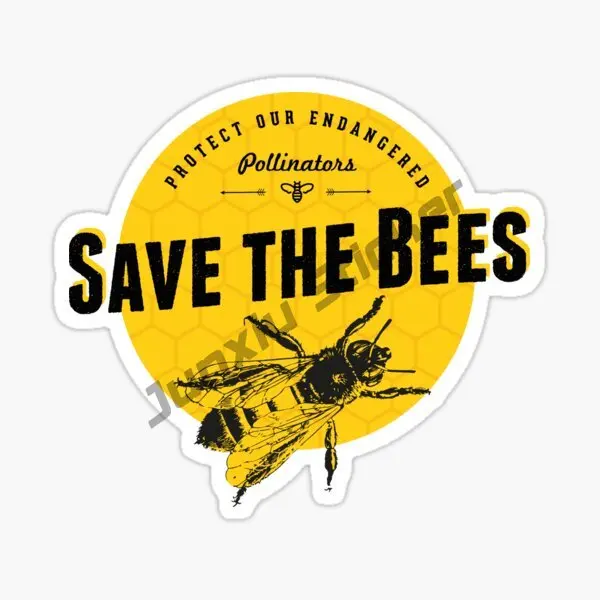 Стикер быть добрым пчела цветок Ретро дизайн красочное средство для защиты