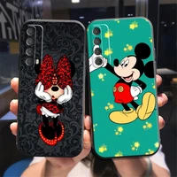 disney mickey mouse phone case for huawei honor 7a 7x 8 8x 8c 9 v9 9a 9x 9 lite 9x lite liquid silicon funda silicone cover
