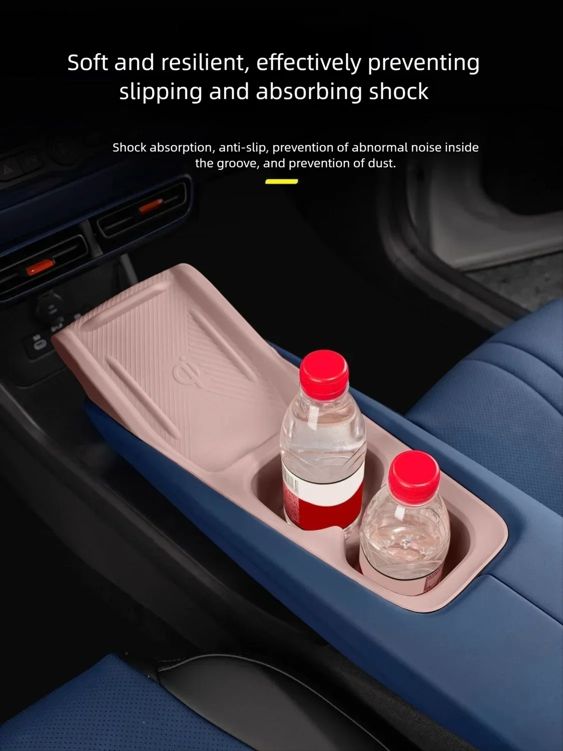 Фото Для BYD Dolphin Surf Mini Atto 1 2024 2025 2026 силиконовый коврик для беспроводной зарядки, коробка для хранения, подстаканники, декоративные аксессуары №5