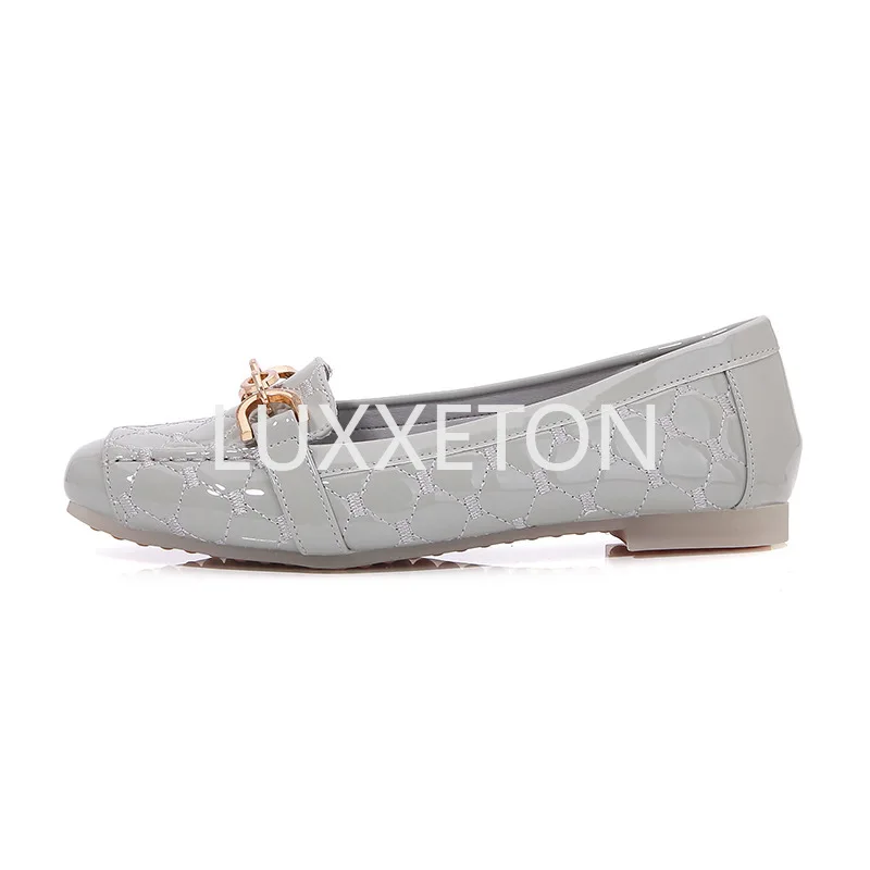 

Woman's Flats Casuales for Female Soft Bottom Comfortable Square Head Single Shoes White Black Red Ladies Spring Autumn Loafers