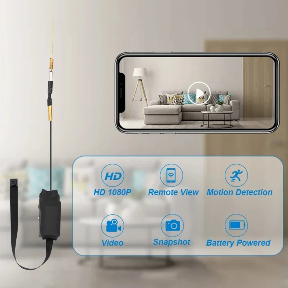 Мини-камера HD 1080P с поддержкой Wi-Fi