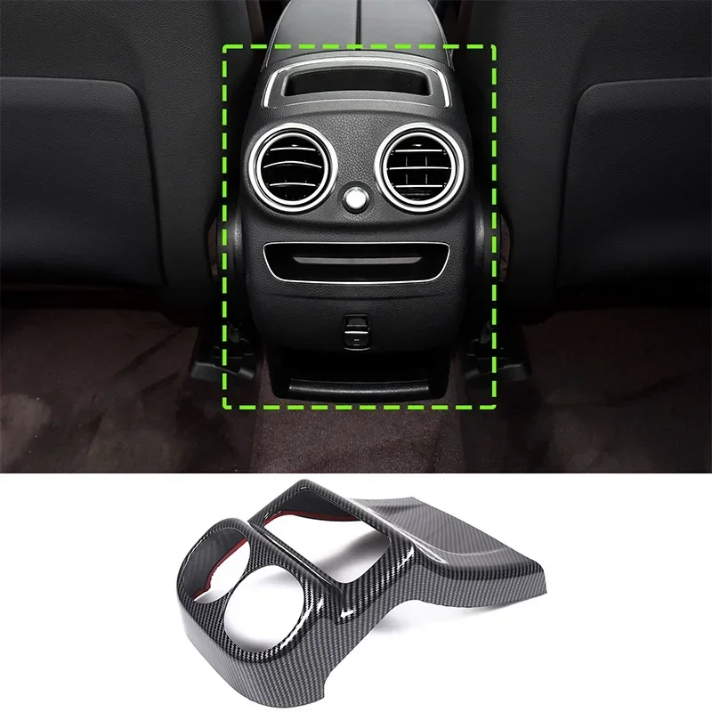 Наклейка на автомобильный подлокотник из углеродного волокна для Mercedes Benz GLC X254 C254