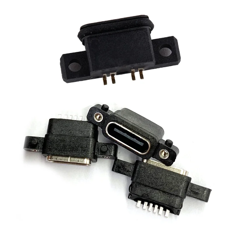2 шт. водонепроницаемый USB-разъем с отверстием для винта |