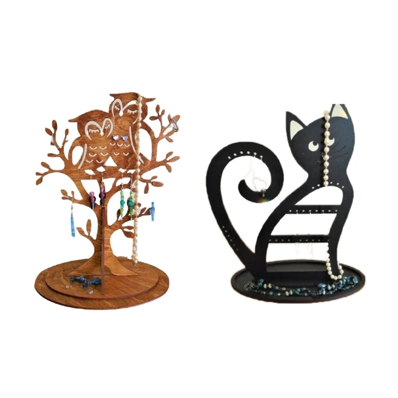 

Modern Jewelry Tower for Glasses, Cards, Necklaces, Keyschains, Rings Tray