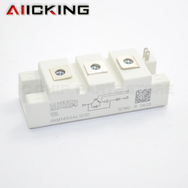 SKM145GAL123D 1/шт, IGBT модуль, 1,2 кВ, 145A, SEMITRANS 2, оригинал