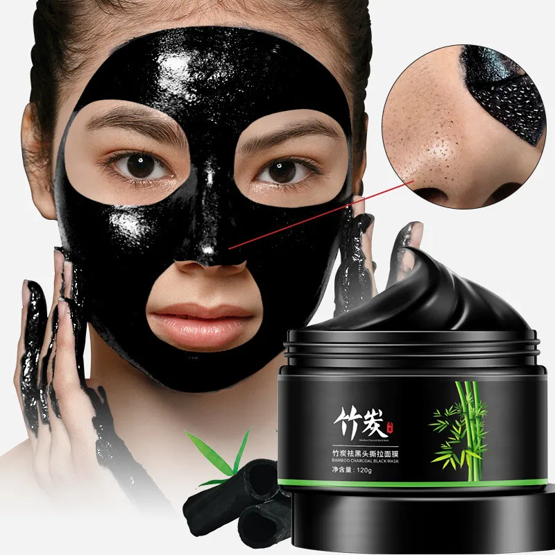 

Bamboo Blackhead Remover Face Mask Cream Oil-Control Nose Black Dots Mask Acne Deep Cleansing Cosmetics for Women Skin Care