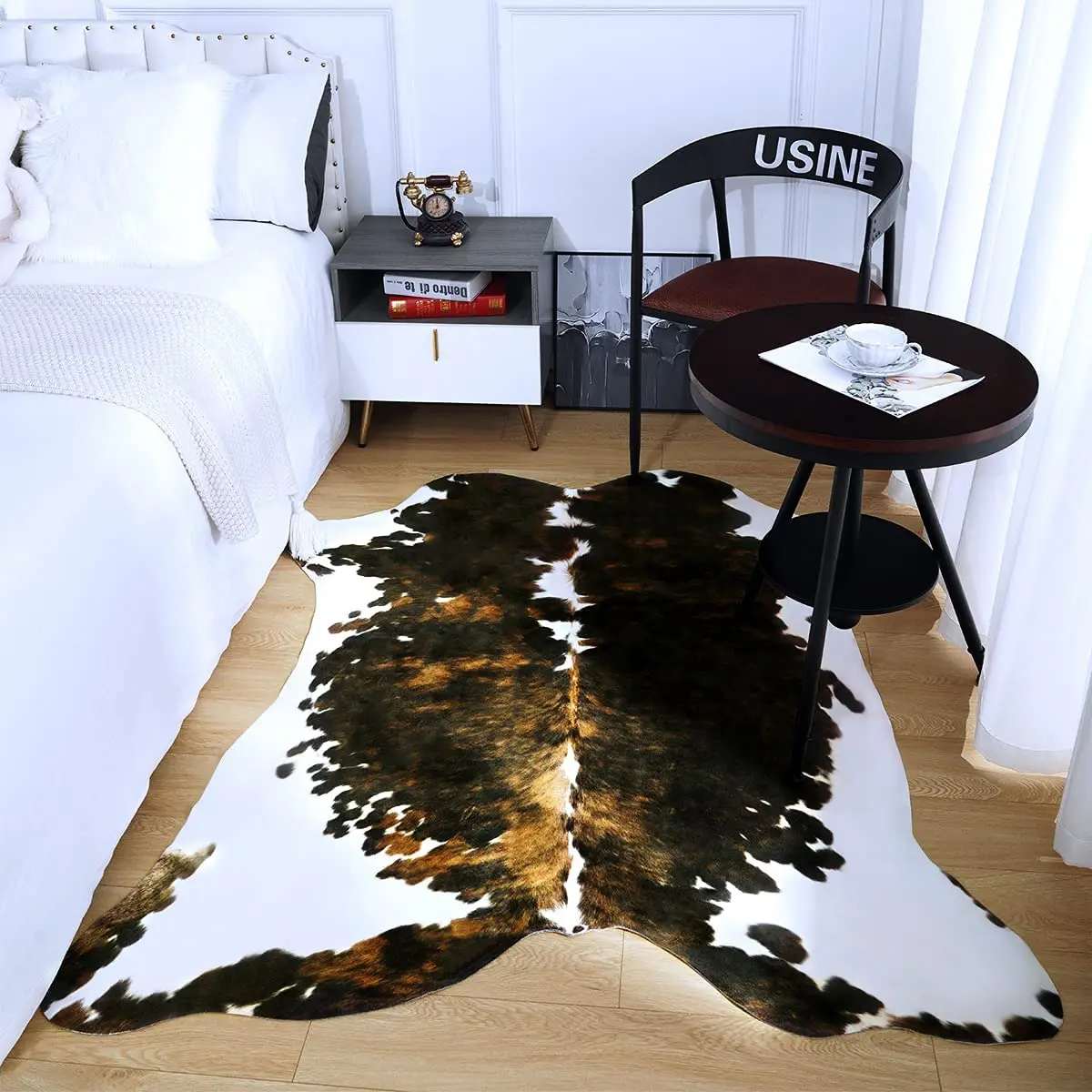 Luxury Premium Cow Print Style Rug Living Room Bedroom Carpet Home Decor Hand Wash Modern Cowhide Cushion Bedside Sofa Floor Mat images - 6