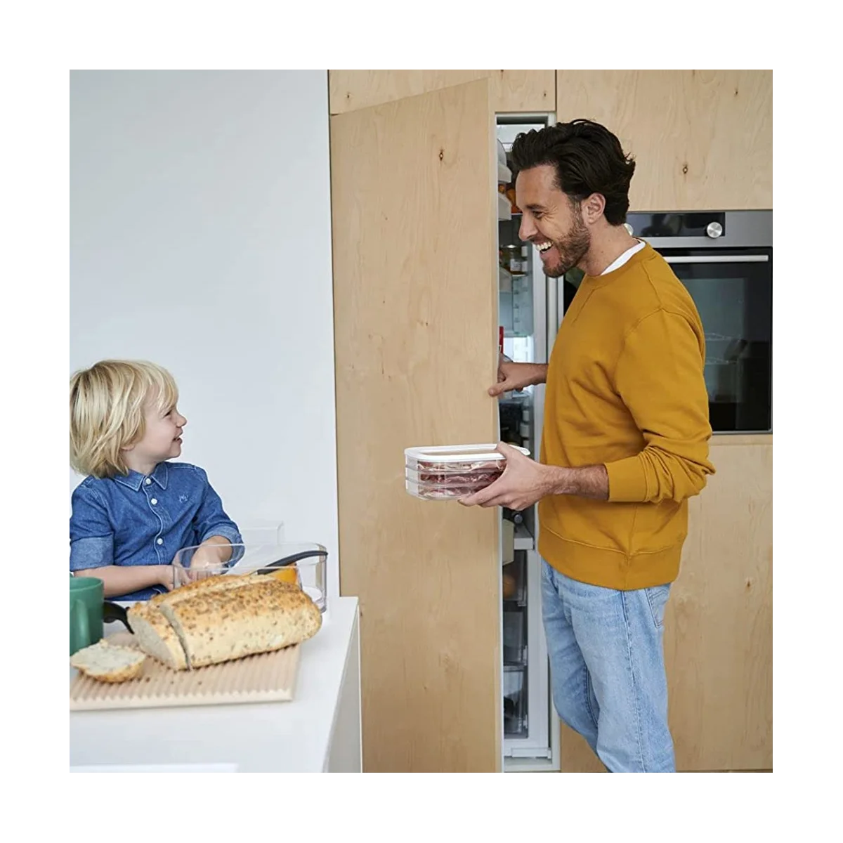 1 6 л с 3-уровневым контейнером для хранения мяса герметичная крышка подходит