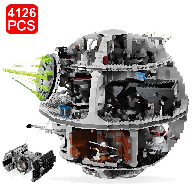 

Death Star 3 Compatible with MOC Bricks Stars Plan Building Blocks Wars Toys Brick for Children Kids 4126pcs
